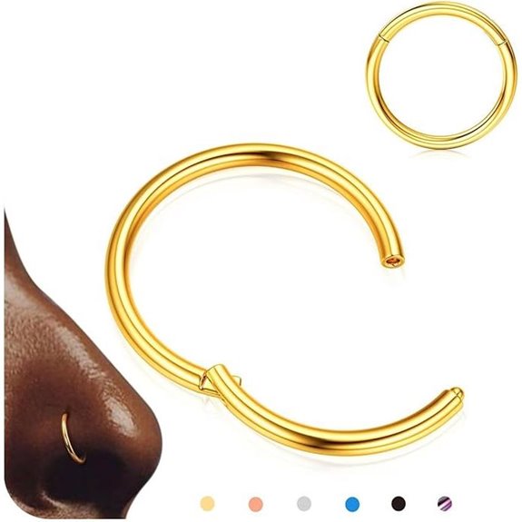 BodyBonita Hinged Nose Rings in Multiple Finishes