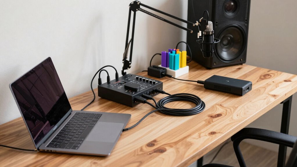 efficient portable recording setup