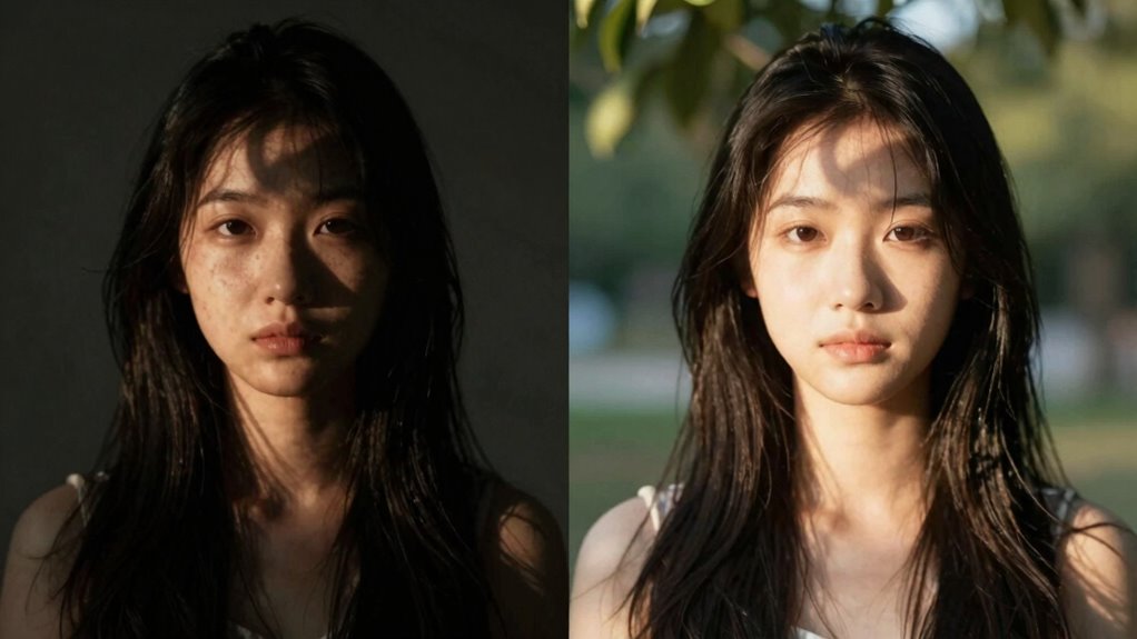 natural versus artificial lighting