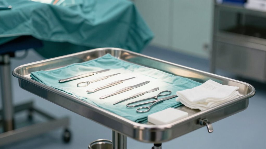 organized safe surgical workspace