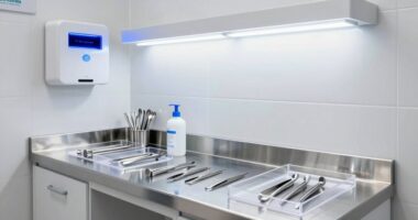 professional sterilization setup