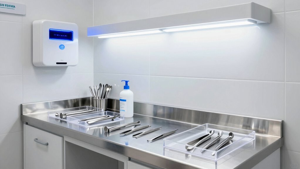 professional sterilization setup