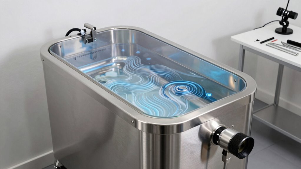 ultrasonic cleaning with cavitation