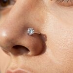 diamond nose studs suitable