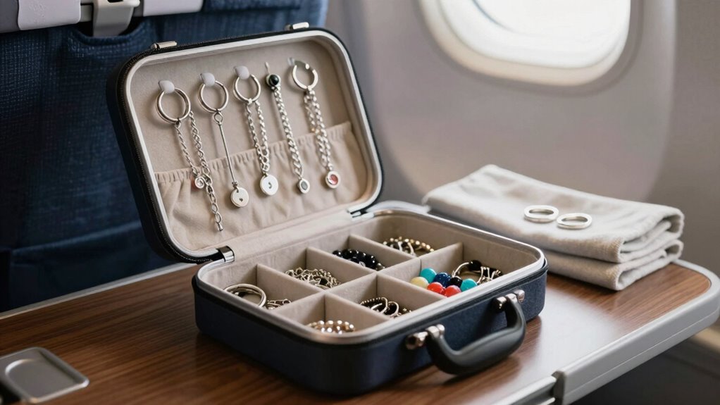 organize jewelry for travel