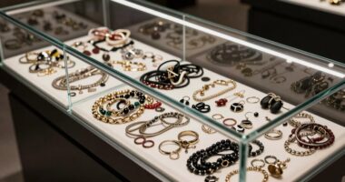 poor jewelry display organization