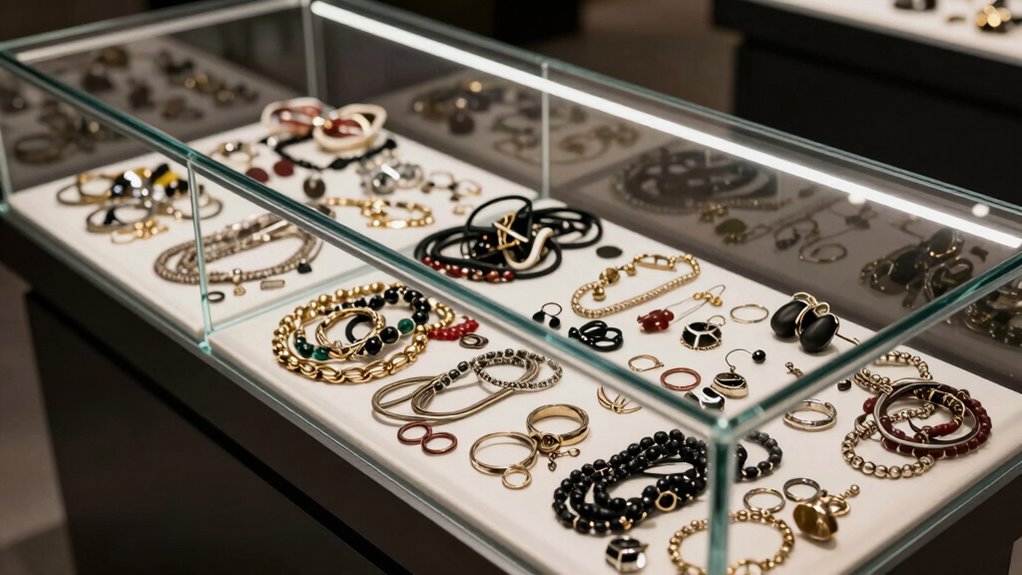 poor jewelry display organization