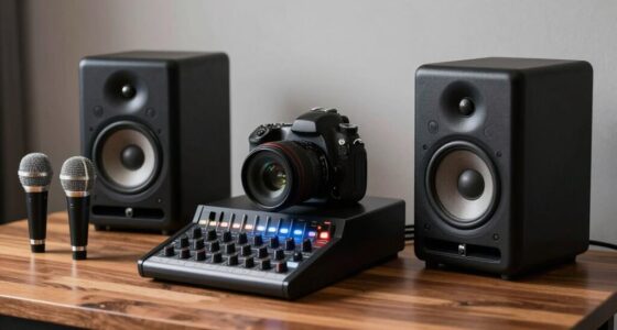professional studio equipment setup