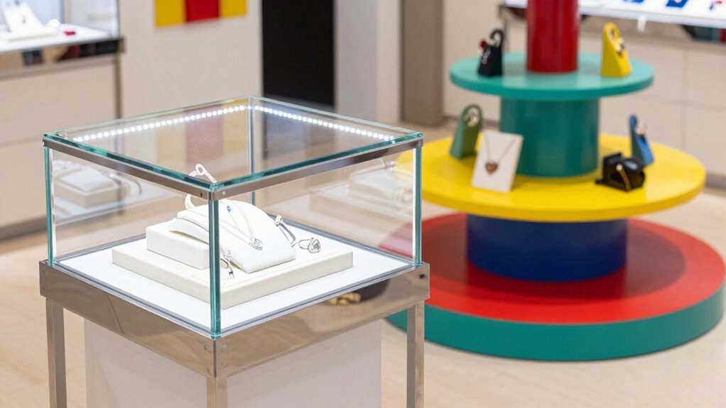 showcase displays enhance retail environments