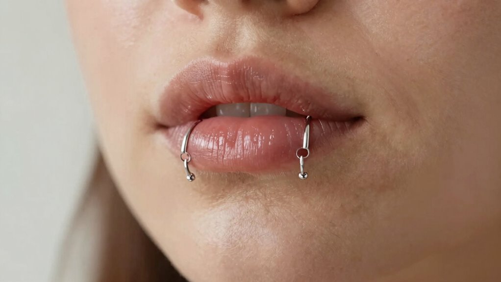comfortable lip jewelry fit