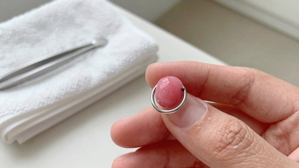 consistent gentle piercing care
