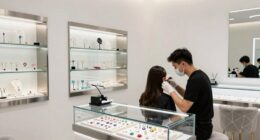 contemporary jewelry retail environment
