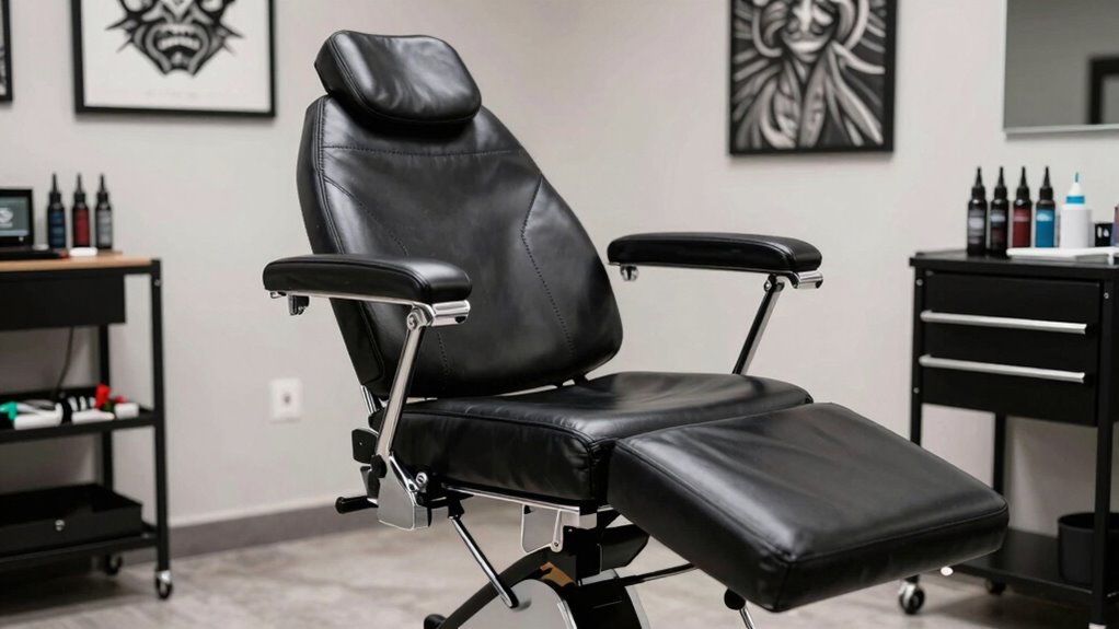 durable ergonomic adjustable tattoo chairs