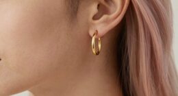 elegant hoop ear styling
