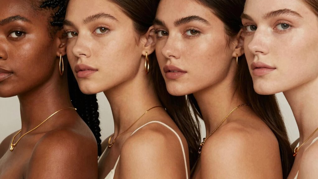 gold tones complement skin undertones