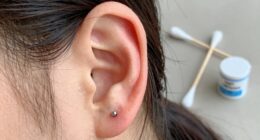 keep piercing dry and clean