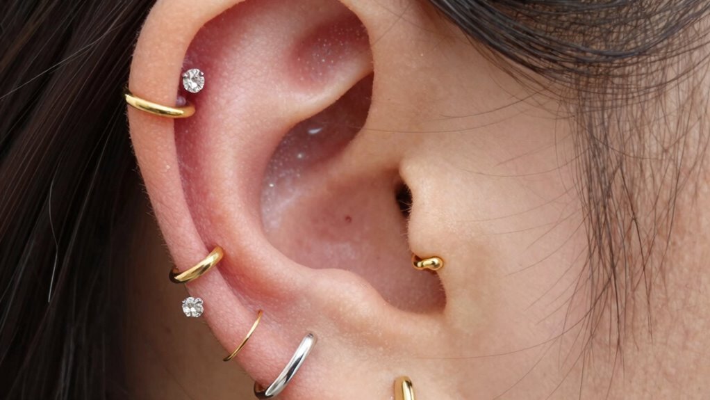 layered balanced jewelry placement