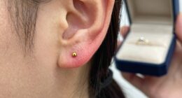 lobe piercing to jewelry upgrade