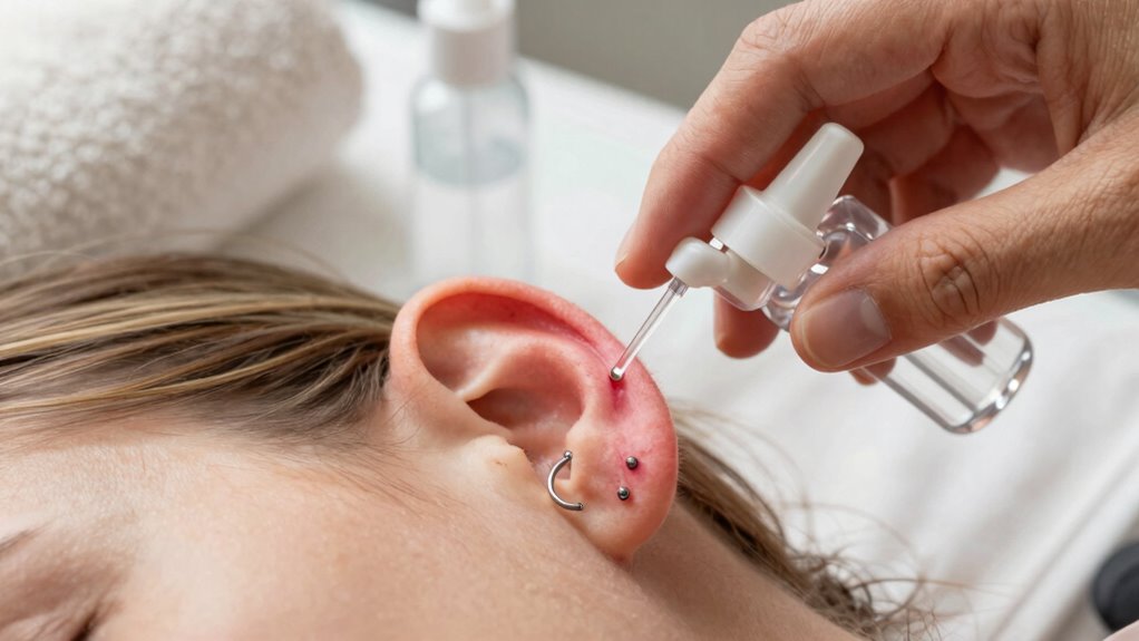 maintain healing piercing routine