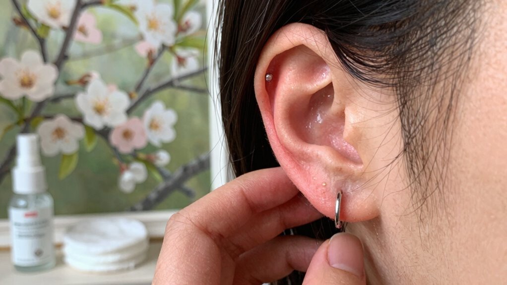 manage piercings during allergies