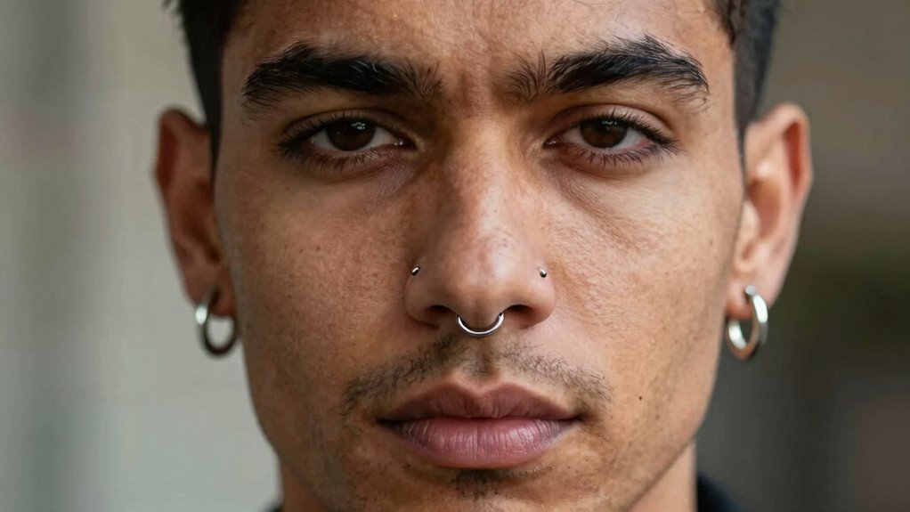 men embracing piercing fashion