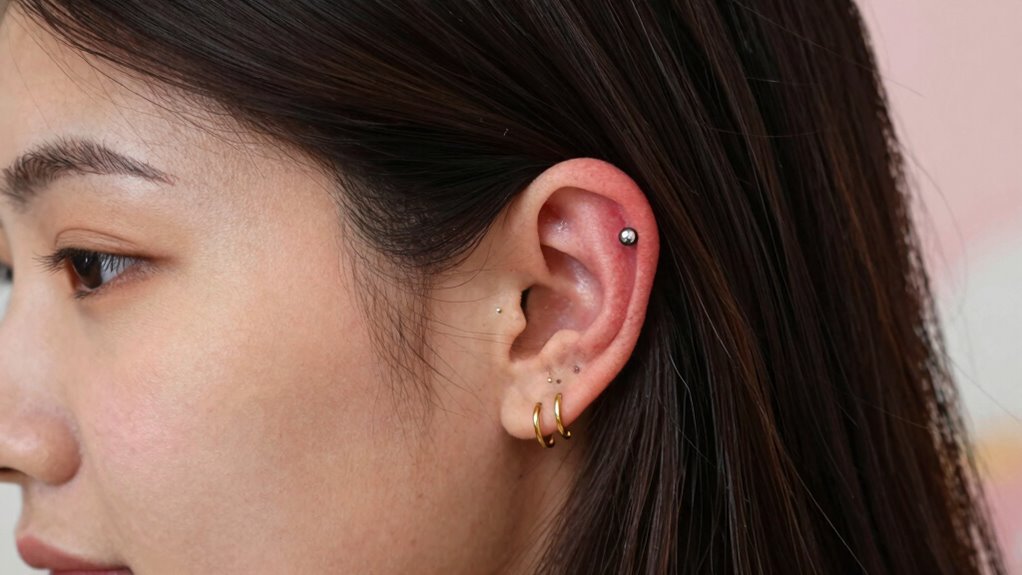 minimalist balanced ear stacking