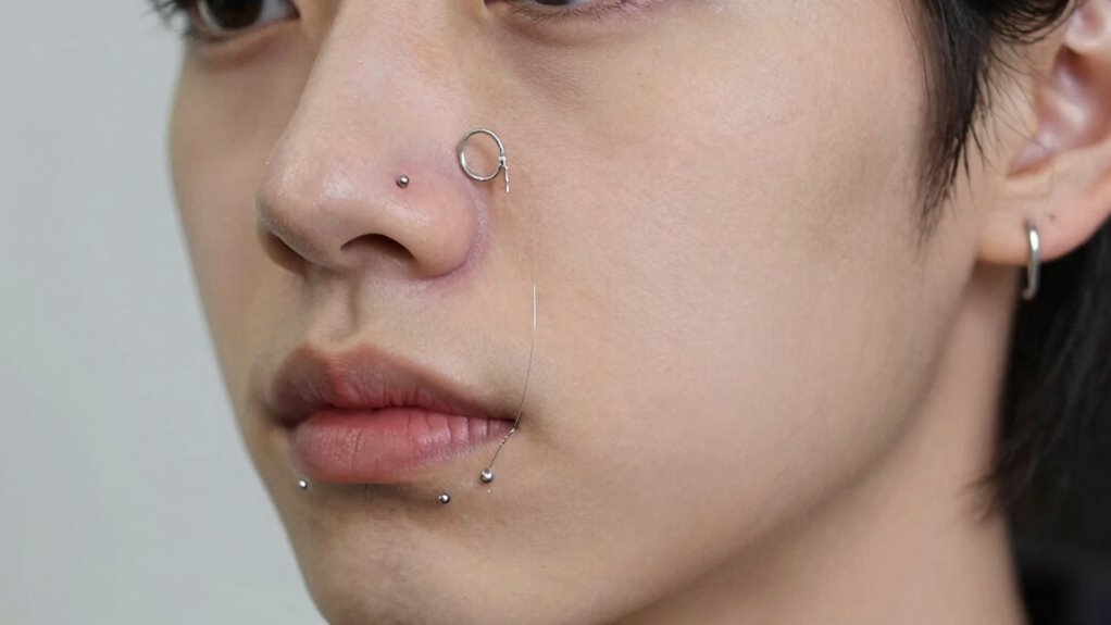 minimalist facial piercing trend