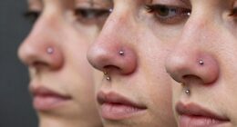 nostril piercings remain trendy