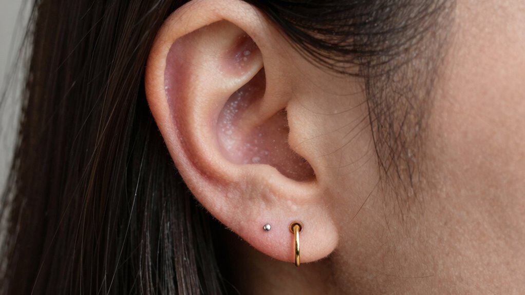 personalized asymmetrical matching piercings