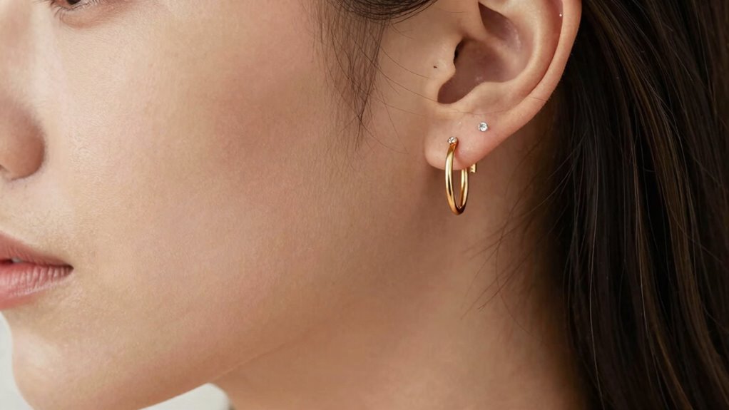piercings enhance understated elegance