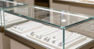 protective durable jewelry showcase