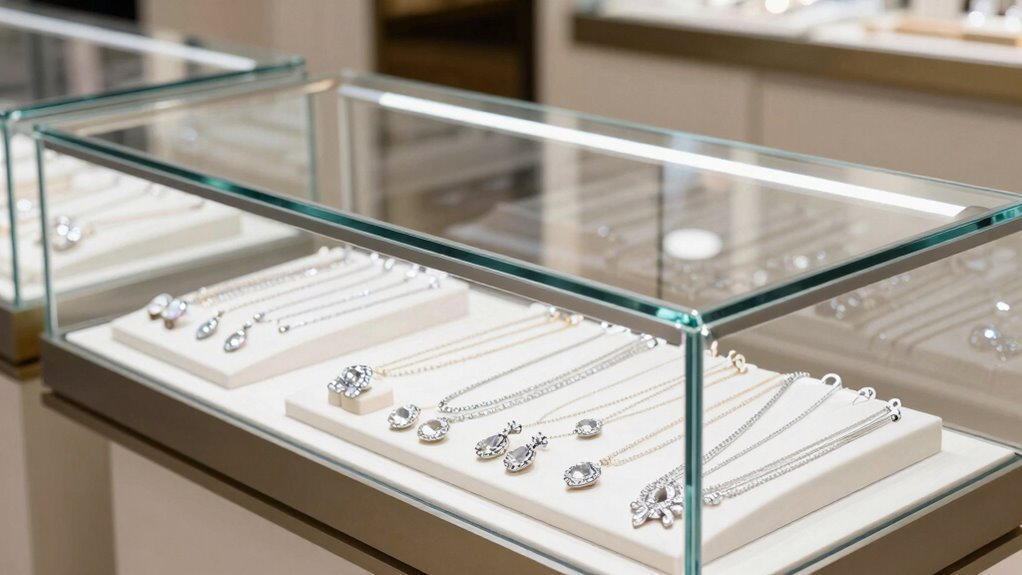 protective durable jewelry showcase