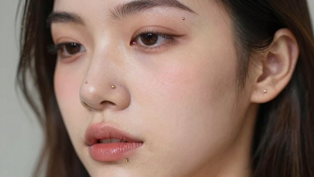 soft balanced piercing style