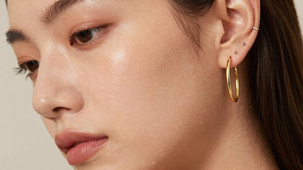 subtle makeup for piercings