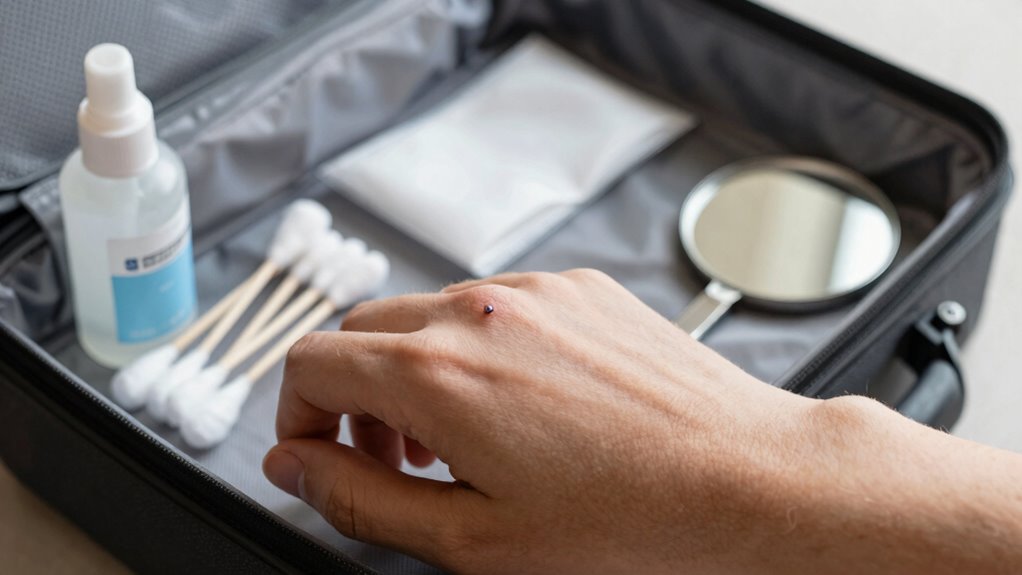 travel safe piercing aftercare routine