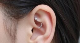 unique conch piercing style