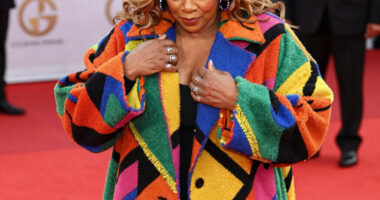 Queen Latifah Bundles Up in a Bold, Oversized Coat on the 2026 BET Awards Red Carpet
