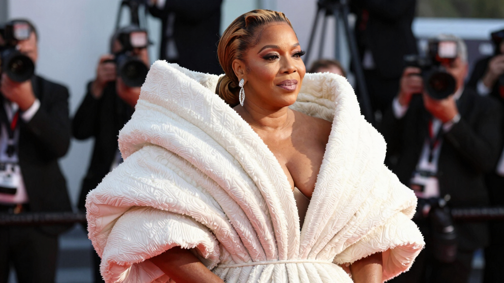 Queen Latifah’s Kilian Kerner Look Brings Textural Volume to the BET Awards 2026 Red Carpet