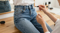 Hailey Bieber Gap Jeans