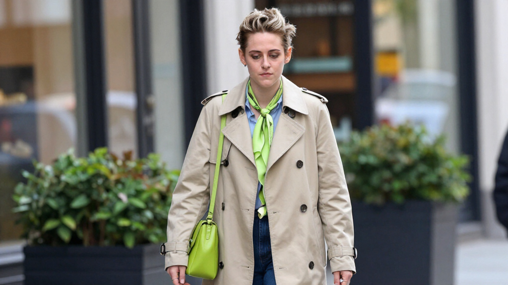 Kristen Stewart Adds A Pop Of Lime Green To Her Style Streak With Her Latest Go-To Shoe