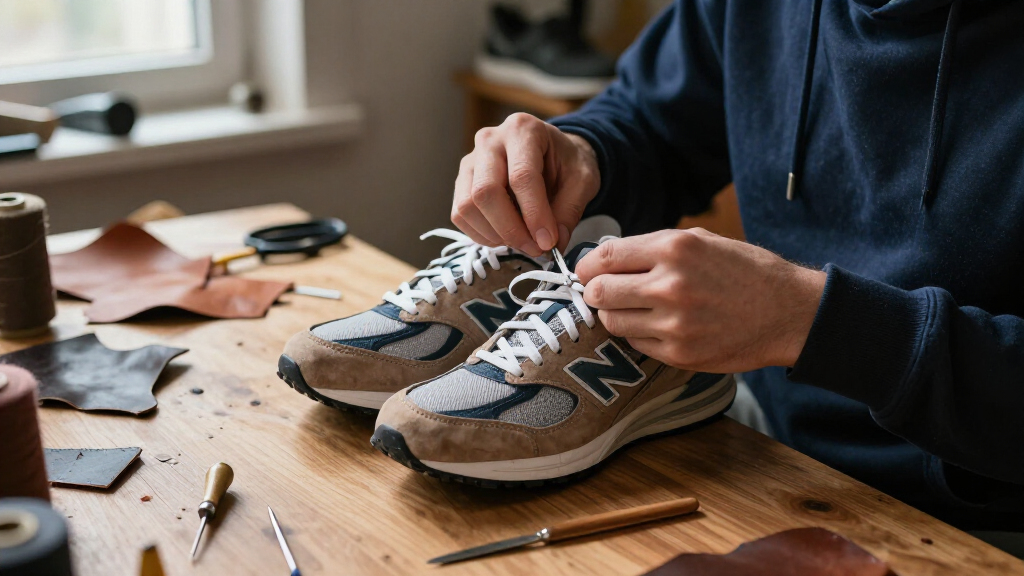 New Balance Swaps Suede For Leather And Nubuck On The 990V4 Made In USA "Navy/Meteorite"