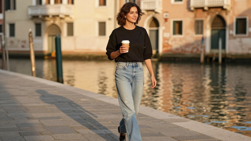 Off-Duty Celebrities In Venice Are Wearing This Specific New-Season Jeans Trend