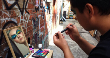 Only Kim Shui Would Hold A Peacock-Inspired Show In An Alleyway