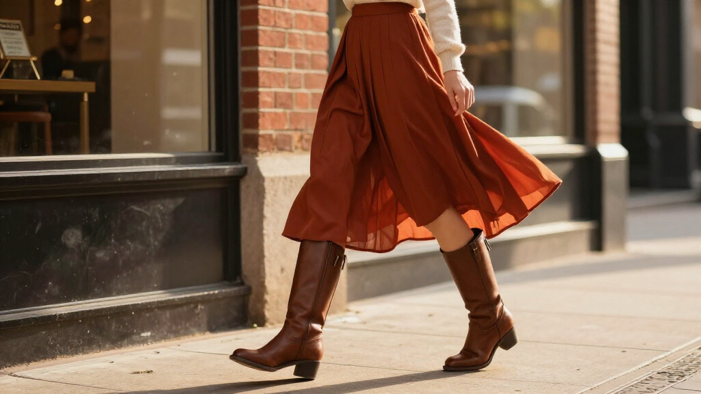 How To Wear Long Granny Skirts With ‘70S Boots
