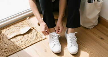It's Official: This Legging Trend Makes White Sneakers Look So Much More Up-to-Date