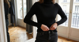 Kendall Jenner Twists A Turtleneck Into The Ultimate Going-Out Top In Paris
