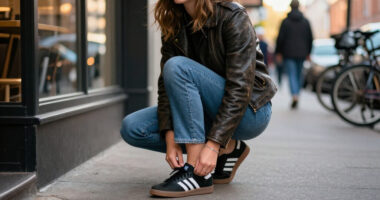 Zoë Kravitz's $100 Adidas Sambas Prove Her 'Die Alive' Character Is A Sneakerhead